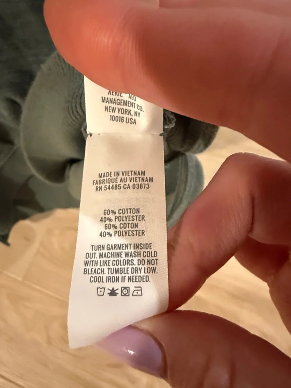 Aerie Pullover Green Collared Polo Style Sweatshirt Size M - Picture 5 of 5